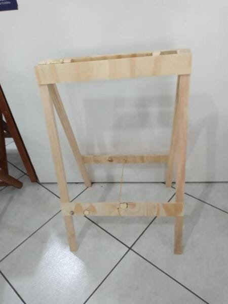 Kit 2 Cavaletes de Madeira Maciça Móveis Rústicos Lennon - 10