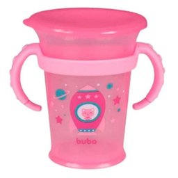 Copo de Treinamento 360º com Alça da Buba Rosa - 1