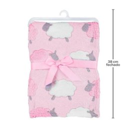Mantinha para Bebê Ovelhinha Rosa Buba - 6