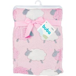 Mantinha para Bebê Ovelhinha Rosa Buba - 7