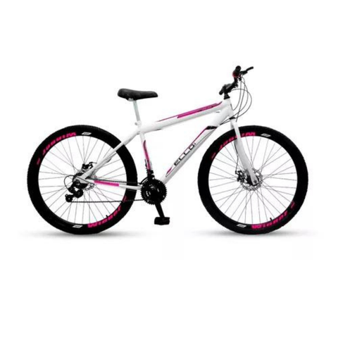 Bicicleta Mountain Bike Velox Aro 29 Freio Disco 21v Ello Cor:branco/rosa