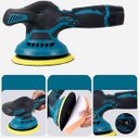 Ver imagem 6 de Lixadeira Politriz Automotiva 24v Recarregável com Acessorios Exbom