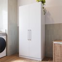 Ver imagem 1 de Armário Multiuso Grande 1,82m com 2 Portas e 5 Prateleiras Rimo - Branco