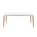 Ver imagem 1 de Mesa de Jantar Retangular com Tampo de Vidro Abbey Off White 180cm