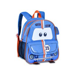 MOCHILA INFANTIL ESCOLAR CARROS PASSEIO CARRINHOS CORES: Azul - 1