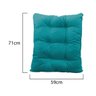 Kit Almofadas para Poltrona e Puff Costela Suede Azul Turquesa - ADJ Decor - 3