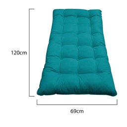 Kit Almofadas para Poltrona e Puff Costela Suede Azul Turquesa - ADJ Decor - 2