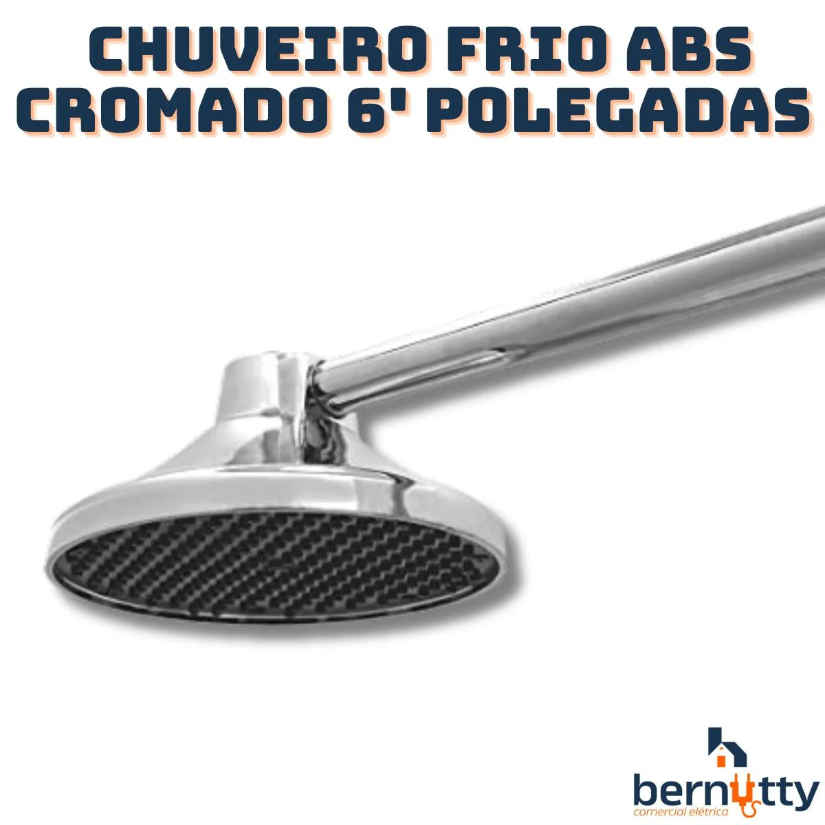 Chuveiro Frio para Piscina Cascata Abs Cromado 9 Polegadas Grande - 6