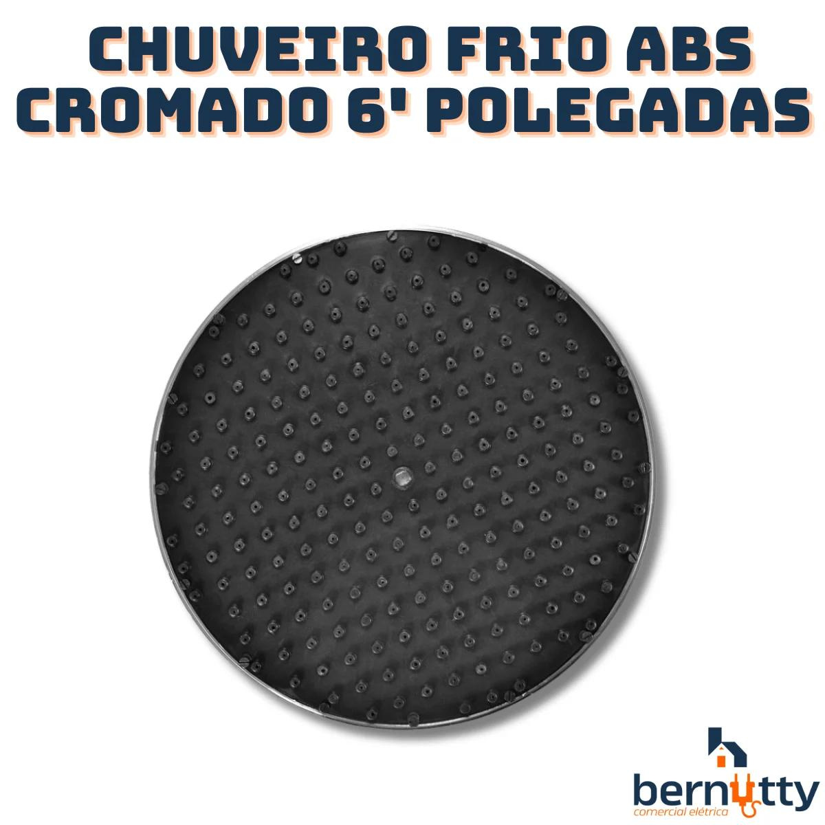 Chuveiro Frio para Piscina Cascata Abs Cromado 9 Polegadas Grande - 3