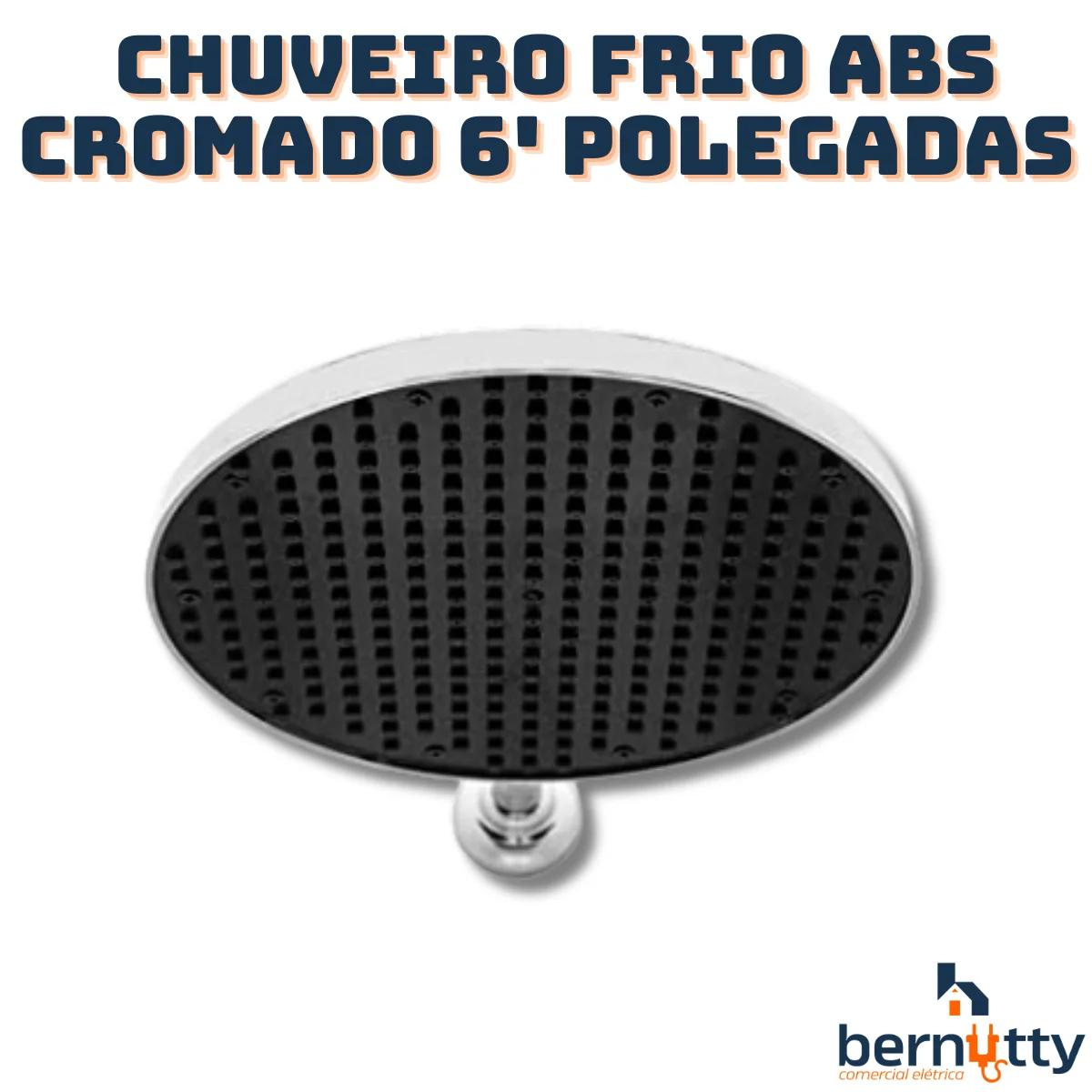 Chuveiro Frio para Piscina Cascata Abs Cromado 9 Polegadas Grande - 7