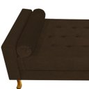 Ver imagem 7 de Recamier Félix Solteiro 0,90M Suede Marrom - ADJ Decor