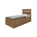 Ver imagem 4 de Cama Bau Solteiro Larissa Naturalle Off/whit C/cama Auxiliar