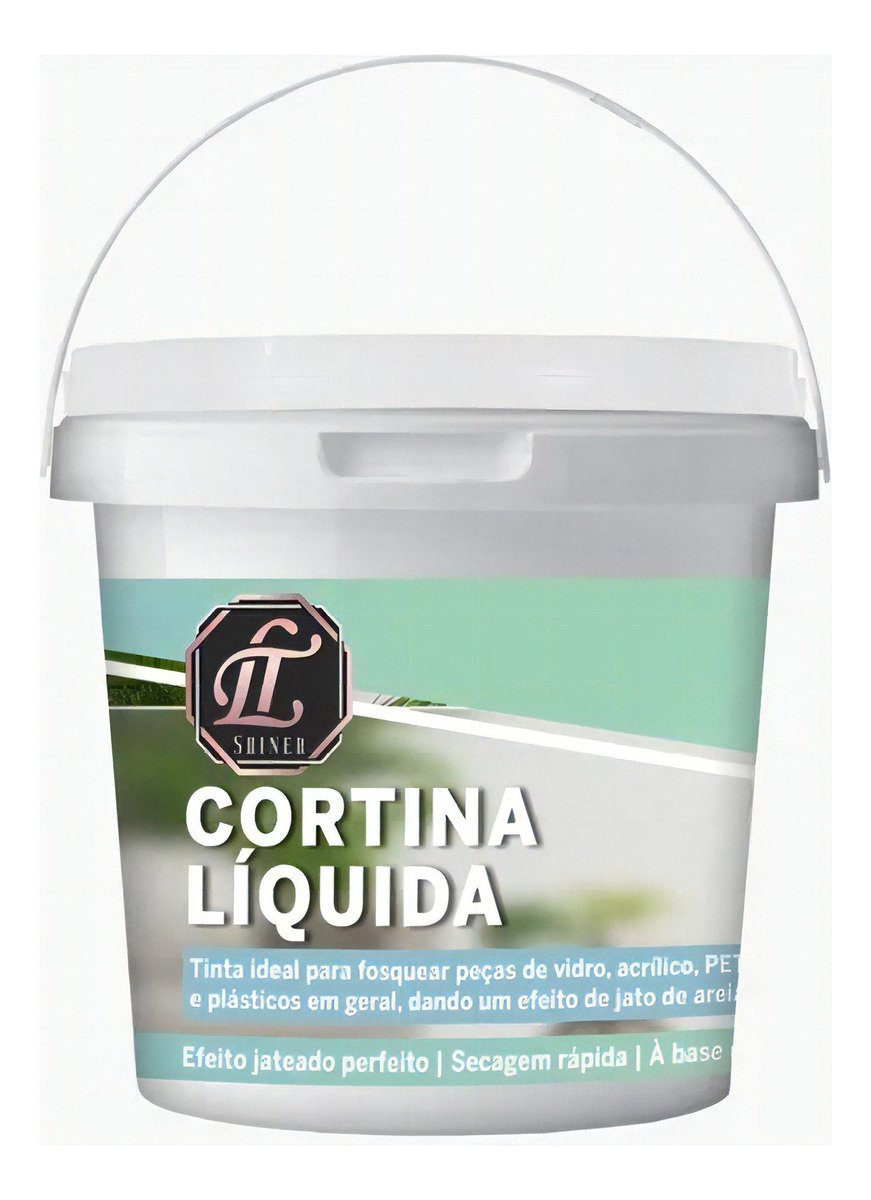 Cortina Líquida Lt Shiner Privacidade de Vidro Fosco 900ml Cor Incolor