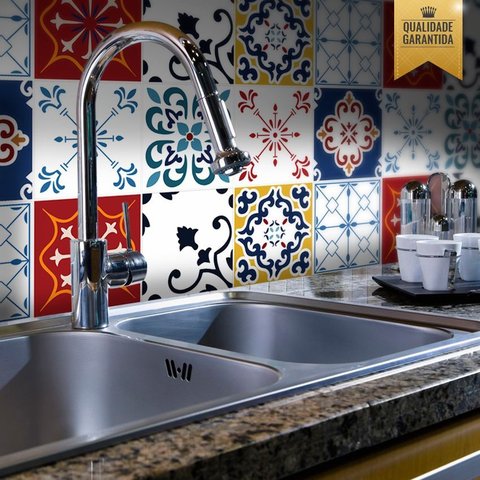 Adesivo de azulejo cozinha Etna Colacomigo