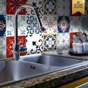 Ver imagem 1 de Adesivo de azulejo cozinha Etna Colacomigo