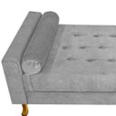 Ver imagem 7 de Recamier Félix Solteiro 0,90M Suede Cinza - Adj Decor