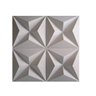 Kit 2 moldes abs 2mm virgem para placas de cimento ou gesso 3D modelos flor de lis e mini estrelas - 5