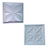 Kit 2 moldes abs 2mm virgem para placas de cimento ou gesso 3D modelos flor de lis e mini estrelas - 1