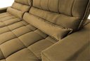 Ver imagem 6 de Sofá Retrátil Reclinável Supremo 2,10m Suede Velut Bege Molas no Assento - King House