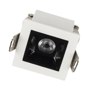 Spot Led Luz Pontual Arch Embutir 2w 2700k Branco/preto 24° 1 Foco Fixo Design Moderno Interno