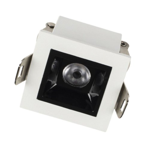 Spot Led Luz Pontual Arch Embutir 2w 2700k Branco/preto 24° 1 Foco Fixo Design Moderno Interno