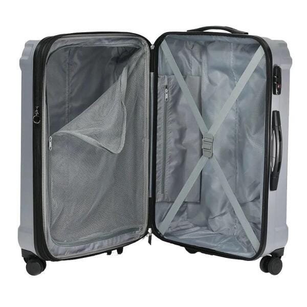 Conjunto de Malas de Viagem Expansível em Policarbonato Samsonite Blaze Spinner 2 Peças P/M Tsa Prata - 4