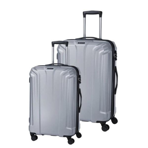 Conjunto de Malas de Viagem Expansível em Policarbonato Samsonite Blaze Spinner 2 Peças P/M Tsa Prata - 1