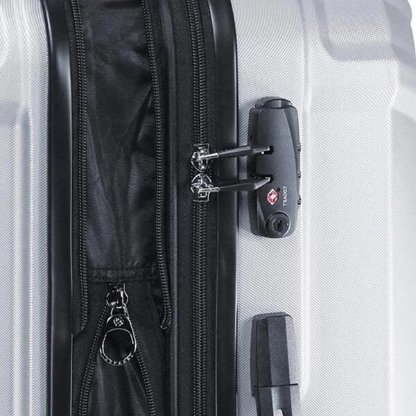 Conjunto de Malas de Viagem Expansível em Policarbonato Samsonite Blaze Spinner 2 Peças P/M Tsa Prata - 3