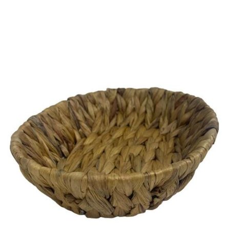 Bandeja oval organizadora e decorativa de palha natural