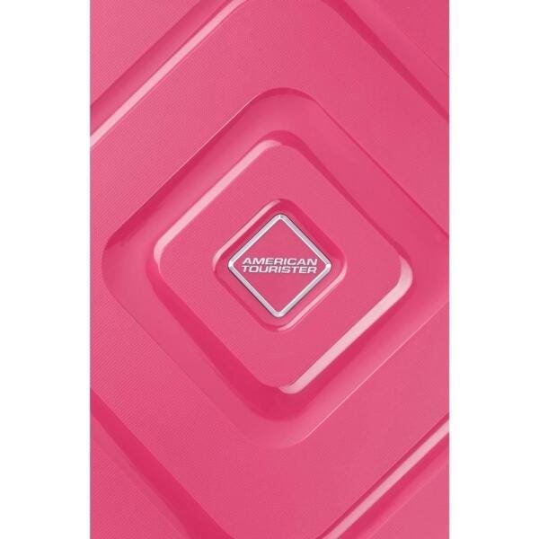 Mala de Viagem Media Polipropileno American Tourister Trigard Spinner Sem Ziper e TSA Rosa - 5