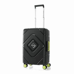 Mala de Bordo Pequena Viagem Polipropileno American Tourister Trigard Spinner Sem Ziper TSA Preta - 1