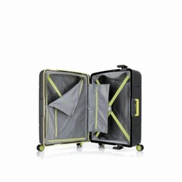 Mala de Bordo Pequena Viagem Polipropileno American Tourister Trigard Spinner Sem Ziper TSA Preta - 4