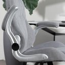 Ver imagem 3 de Cadeira de Escritório Giratória com Apoio de Braço e Regulagem de Altura Dante - Prata C/ Veludo