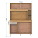 Ver imagem 4 de Cozinha Kit Duda 120 Cm Damasco Off White – Poquema