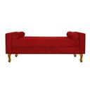 Ver imagem 2 de Recamier Félix King Size 1,95M Suede Vermelho - ADJ Decor