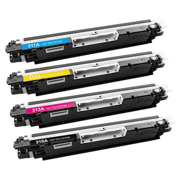 Kit 4 Toner CE310 311 312 313 126A - CP1025 M175 M175A M176 M177 Compativel ce310.1.2.3 - 2