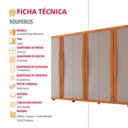 Ver imagem 5 de Guarda Roupa Casal Rommeo 100 Mdf 6 Portas e 6 Gavetas com Pés Moderna Mobília
