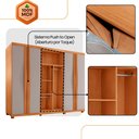 Ver imagem 7 de Guarda Roupa Casal Rommeo 100 Mdf 6 Portas e 6 Gavetas com Pés Moderna Mobília