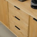 Ver imagem 7 de Balcão Buffet de Madeira Maciça com 2 Portas e 3 Gavetas Marrom Antique