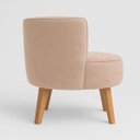 Ver imagem 6 de Kit 2 Cadeiras Decor para Recepção Aconchegante Resistente Tecido Veludo Macia Pés de Madeira