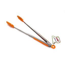 Conjunto Churrasco Tabua Bambu Pegador e Massa Silicone Laranja Gourmet Gourmet Mix - 3