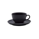 Ver imagem 2 de Conjunto de Xícara de Chá com Pires 06 Peças Flat Ônix Oxford