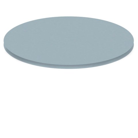 Tampo Redondo 60 Cm (largura) P25 Pandin Mdp 2,50 Cm (altura) Cor Cinza