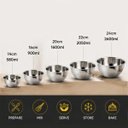 Ver imagem 6 de Conjunto de Bacias de Aço Inox 5 Peças