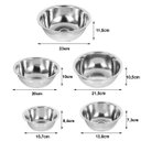 Ver imagem 3 de Conjunto de Bacias de Aço Inox 5 Peças