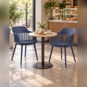 Ver imagem 5 de Kit 6 Cadeira Marcela com Braços para Sala de Jantar Cozinha Área Gourmet - Azul