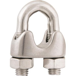 Clips para Cabo de Aço 1/4" Leve Inox - Vonder