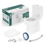 Kit Vaso Sanitário Celite Elite com Caixa Acoplada e Acessórios Branco 1747230010300 - 1