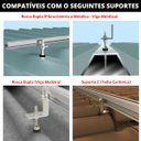 Ver imagem 4 de Perfil Barra Trilho Linha C Estrutura Suporte Fixador Placa Painel Solar Alumínio 2,40 Metros | Perf