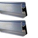 Ver imagem 1 de Perfil Barra Trilho Linha C Estrutura Suporte Fixador Placa Painel Solar Alumínio 2,40 Metros | Perf
